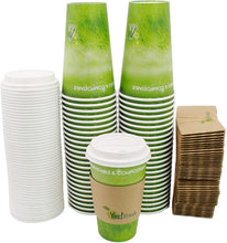 Load image into Gallery viewer, Biodegradable Paper Hot Cup with Lids
